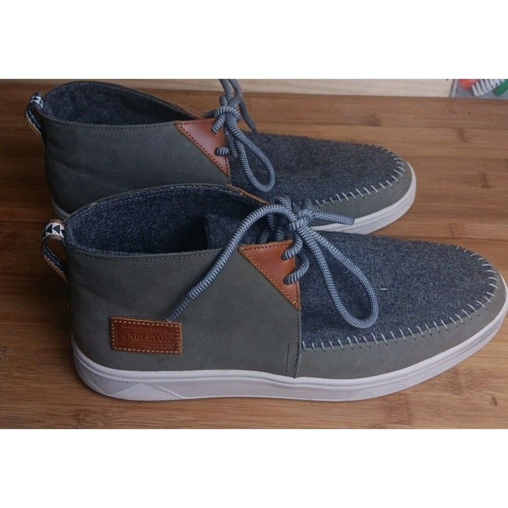 Pendleton La Brea Men's Gray Spider Rock Waterproof Wool Leather US 9.5 Vibram